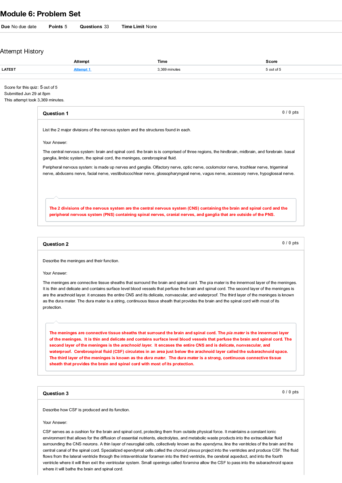Preview of Nursing BS 231 Module 6 Problem Set Pathophysiology 2021- Portage Learning